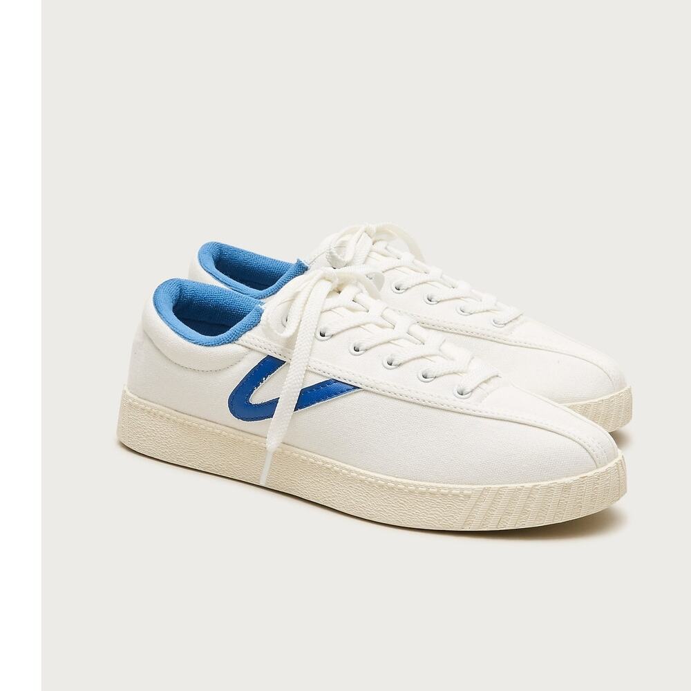 Tretorn Exclusive Tretorn Nylite Sneakers Shoes Canvas White Navy Size 12M NWOB